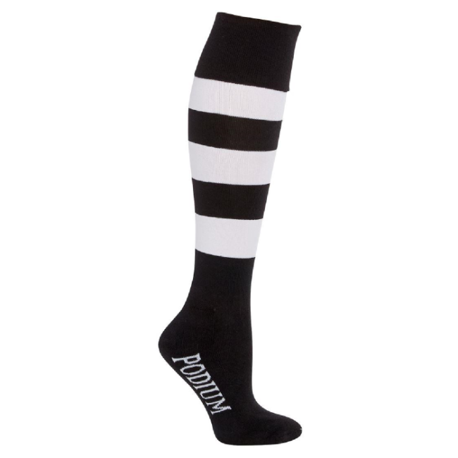 Stock Podium Sport Socks (black-white)